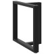 2 db fekete acél étkezőasztal lábak t-alakú 80x35x(72-73) cm