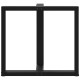 2 db fekete acél étkezőasztal lábak t-alakú 80x35x(72-73) cm