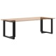 2 db fekete acél étkezőasztal lábak t-alakú 80x35x(72-73) cm