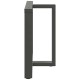2 db antracit acél étkezőasztal lábak t-alakú 100x35x(72-73) cm