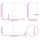 2 db antracit acél étkezőasztal lábak t-alakú 100x35x(72-73) cm