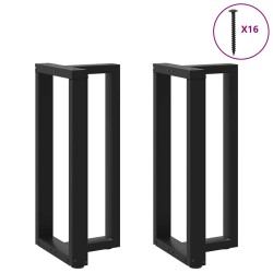 2 db fekete acél bárasztal lábak t-alakú 40x35x(91-92) cm
