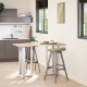 2 db fehér acél bárasztal lábak t-alakú 40x35x(91-92) cm