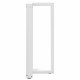 2 db fehér acél bárasztal lábak t-alakú 40x35x(91-92) cm