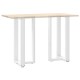 2 db fehér acél bárasztal lábak t-alakú 40x35x(91-92) cm