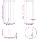 2 db fehér acél bárasztal lábak t-alakú 40x35x(91-92) cm