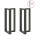 2 db antracit acél bárasztal lábak t-alakú 40x35x(91-92) cm