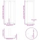 2 db antracit acél bárasztal lábak t-alakú 40x35x(91-92) cm