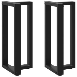2 db fekete acél bárasztal lábak t-alakú 50x35x(91-92) cm