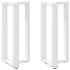 2 db fehér acél bárasztal lábak t-alakú 50x35x(91-92) cm