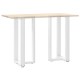 2 db fehér acél bárasztal lábak t-alakú 50x35x(91-92) cm