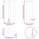 2 db fehér acél bárasztal lábak t-alakú 50x35x(91-92) cm