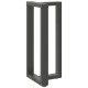 2 db antracit acél bárasztal lábak t-alakú 50x35x(91-92) cm