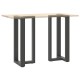 2 db antracit acél bárasztal lábak t-alakú 50x35x(91-92) cm