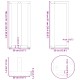 2 db antracit acél bárasztal lábak t-alakú 50x35x(91-92) cm