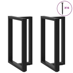 2 db fekete acél bárasztal lábak t-alakú 60x35x(91-92) cm