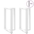 2 db fehér acél bárasztal lábak t-alakú 60x35x(91-92) cm