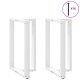 2 db fehér acél bárasztal lábak t-alakú 60x35x(91-92) cm
