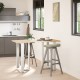 2 db fehér acél bárasztal lábak t-alakú 60x35x(91-92) cm