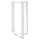 2 db fehér acél bárasztal lábak t-alakú 60x35x(91-92) cm