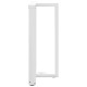 2 db fehér acél bárasztal lábak t-alakú 60x35x(91-92) cm