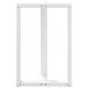 2 db fehér acél bárasztal lábak t-alakú 60x35x(91-92) cm