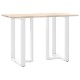 2 db fehér acél bárasztal lábak t-alakú 60x35x(91-92) cm