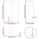 2 db fehér acél bárasztal lábak t-alakú 60x35x(91-92) cm