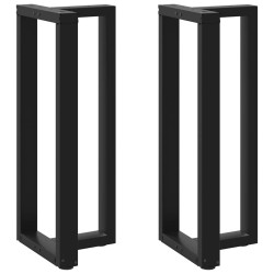 2 db fekete acél bárasztal lábak t-alakú 40x35x(101-102) cm
