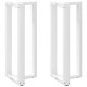 2 db fehér acél bárasztal lábak t-alakú 40x35x(101-102) cm
