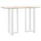 2 db fehér acél bárasztal lábak t-alakú 40x35x(101-102) cm