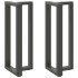 2 db antracit acél bárasztal lábak t-alakú 40x35x(101-102) cm