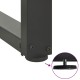 2 db antracit acél bárasztal lábak t-alakú 40x35x(101-102) cm