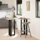 2 db fehér acél bárasztal lábak t-alakú 40x35x(91-92) cm