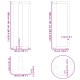 2 db fehér acél bárasztal lábak t-alakú 40x35x(91-92) cm