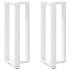 2 db fehér acél bárasztal lábak t-alakú 50x35x(101-102) cm