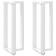 2 db fehér acél bárasztal lábak t-alakú 50x35x(101-102) cm
