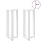 2 db fehér acél bárasztal lábak t-alakú 50x35x(101-102) cm