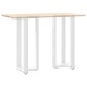 2 db fehér acél bárasztal lábak t-alakú 50x35x(101-102) cm