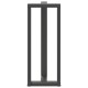 2 db antracit acél bárasztal lábak t-alakú 50x35x(101-102) cm