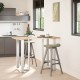 2 db fehér acél bárasztal lábak t-alakú 60x35x(101-102) cm