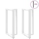 2 db fehér acél bárasztal lábak t-alakú 60x35x(101-102) cm