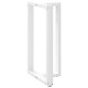 2 db fehér acél bárasztal lábak t-alakú 60x35x(101-102) cm