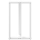 2 db fehér acél bárasztal lábak t-alakú 60x35x(101-102) cm