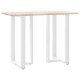 2 db fehér acél bárasztal lábak t-alakú 60x35x(101-102) cm