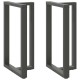 2 db antracit acél bárasztal lábak t-alakú 60x35x(101-102) cm