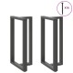 2 db antracit acél bárasztal lábak t-alakú 60x35x(101-102) cm