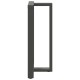 2 db antracit acél bárasztal lábak t-alakú 60x35x(101-102) cm