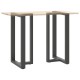 2 db antracit acél bárasztal lábak t-alakú 60x35x(101-102) cm