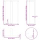 2 db antracit acél bárasztal lábak t-alakú 60x35x(101-102) cm